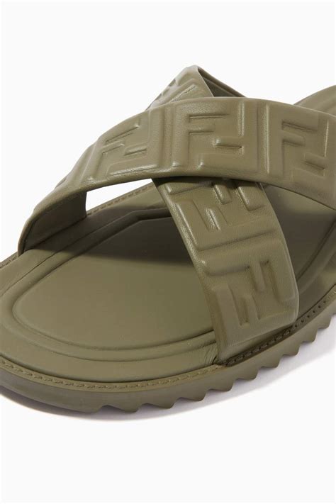 fendi sandal green